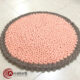 שטיח עגול סרוג | דגם כוכבים | אפרסק-מוקה | קוטר: 72 ס"מ
